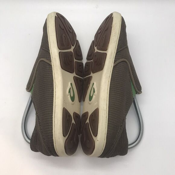 OluKai Nohea Mesh Slip On Loafer Taupe Brown Men's size 8 Deck Shoe (10188-13AP) - Picture 7 of 11